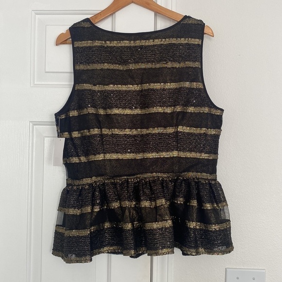 CeCe NWT Peplum Jubilee Gem blouse. - Picture 12 of 14